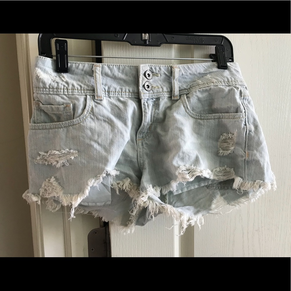Light Washed Denim Shorts